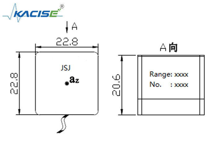 Magnetischer Saug-Linearbeschleunigungssensor mit einachsigem Modul und einem Bereich von ±10 g für Vibrationsleistung