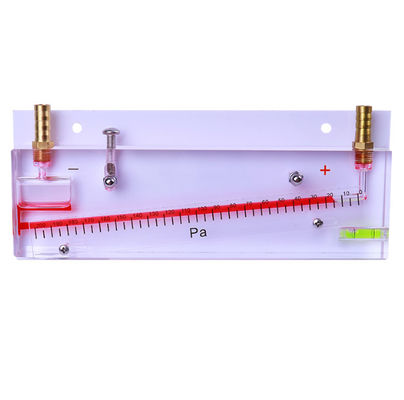 Neigungsrohr-Manometer-Negativdruckmessgerät mit 0-200 Pa-Bereich ±0,5% Genauigkeit für Feuerwehrtechnik