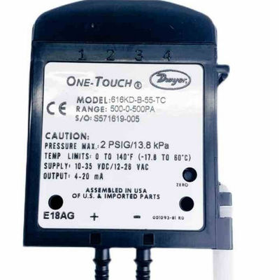 Mikro-Differenzdrucktransmitter der Dwyer-Serie 616KD mit One-Touch-Kalibrierung und 4-20-mA-Ausgang für ±0,25 % FS-Genauigkeit