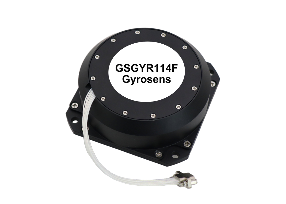 GSGYR114F Einachsiger Faseroptik-Kreisel mit einzelner 5V-Stromversorgung, RS422-Ausgang und kompakter Größe von 98×98×35mm