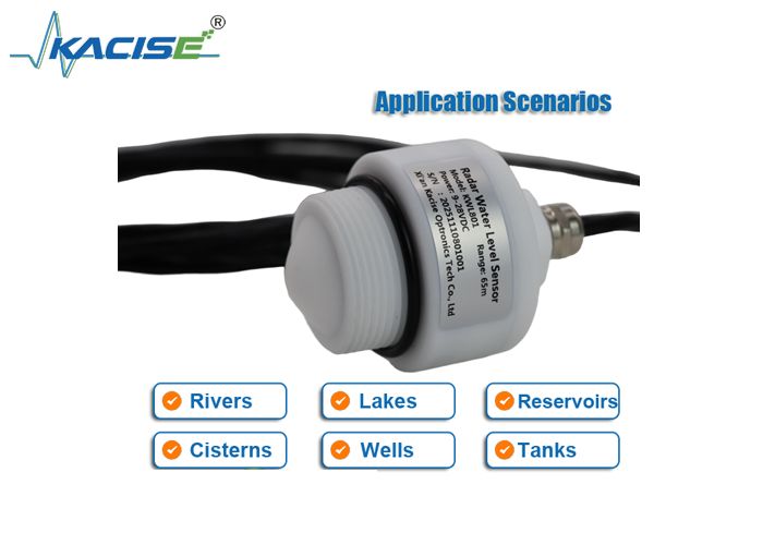 KWL801 Berührungsloser Wasserspiegelsensor mit 76 GHz-81 GHz Frequenzbereich 65 m Messbereich und ±1 mm Genauigkeit