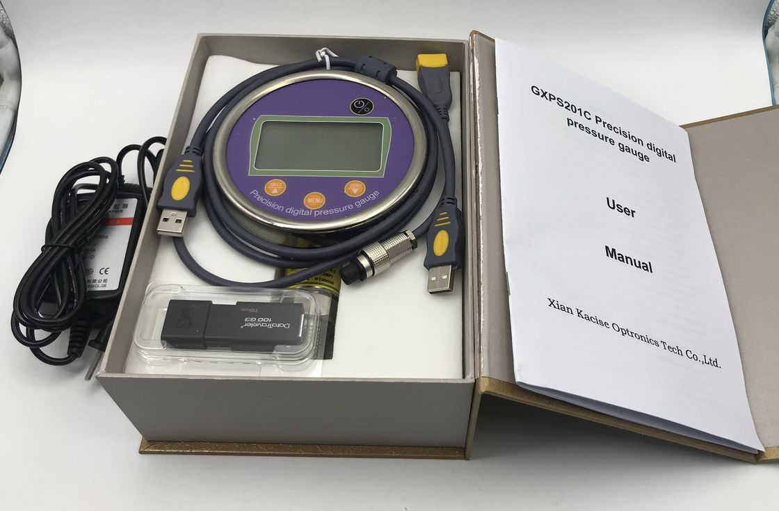 Hochpräzisions-Druckmessgerät aus Edelstahl mit Touch Button und Datalogger GXPS201C