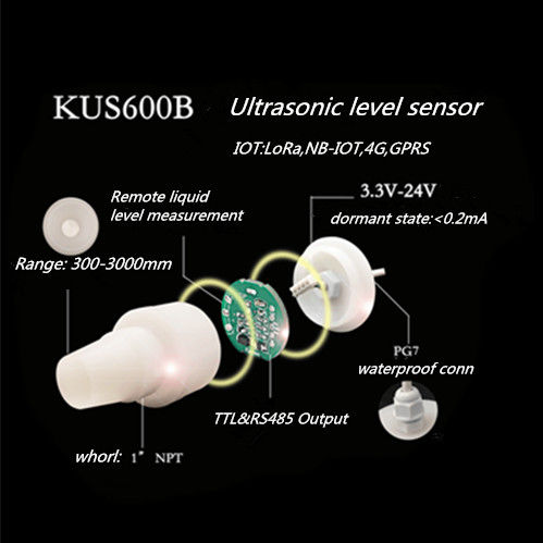 Treffen KUS600B-Ultraschallwandler-Sensor-/Stützwinterschlafzustand/PVDF auf IOT-Bereich zu 	Ultraschallwandler-Sensor