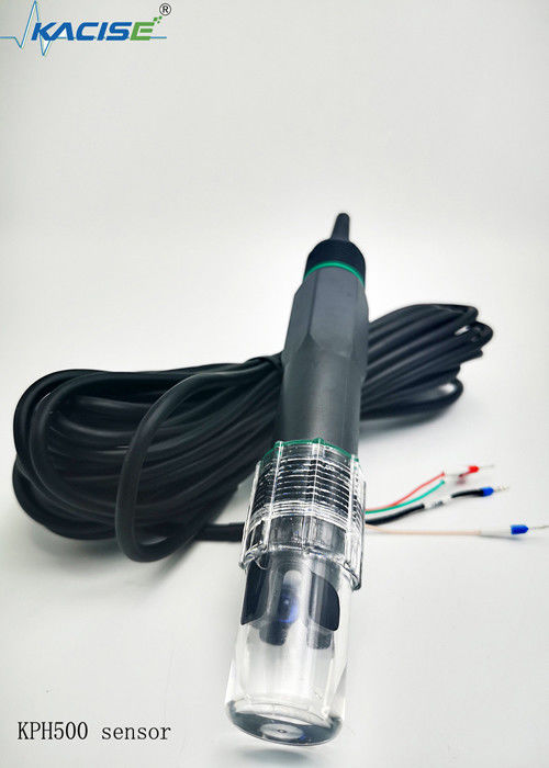 KPH500 Mikro-Wasserqualitätssensor, PVC-PH-ORP-Messgerät-Controller mit 0–14 PH-Bereich und IP68-Schutz